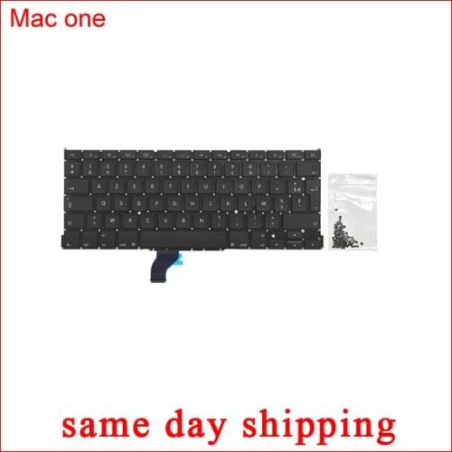 Brand New A1502 Keyboard with Screws for Macbook Pro Retina 13" A1502 Clavier FR AZERTY french keyboard 2013 2014 2015 Year