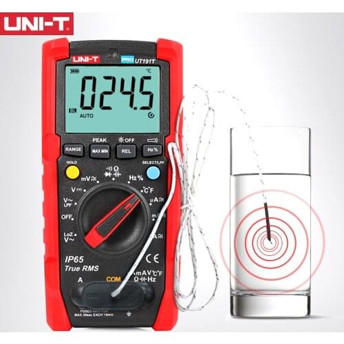 UNI-T UT191E UT191T Industrial Digital Multimeter True RMS DMM 20A Ammeter 600V Volt ACV LoZ LPF Tester IP65 GS/CE/cTUVus Passed