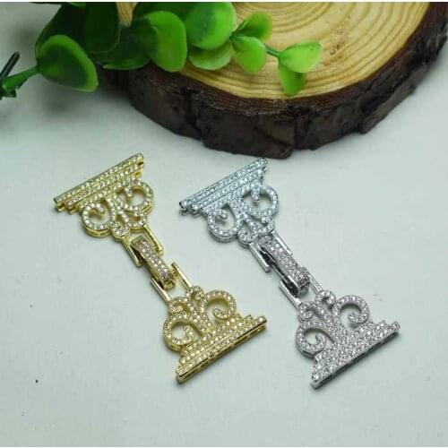 High-grade zircon micro inlay classic zircon classic 4 rows fashion long sweater chain link clasp