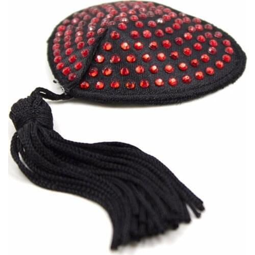 Women Reusable Nipple Cover Self Adhesive Sexy Pasties Heart Shape Tassels Tepel Cover Diamond Tepel Cover