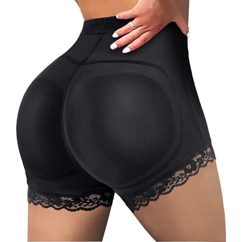 Butt Lifter Women Body Shaper Hip Enhancer Pads Underwear Shapewear Lace Padded Control Panties Booty Fake Pad Briefs Boyshorts