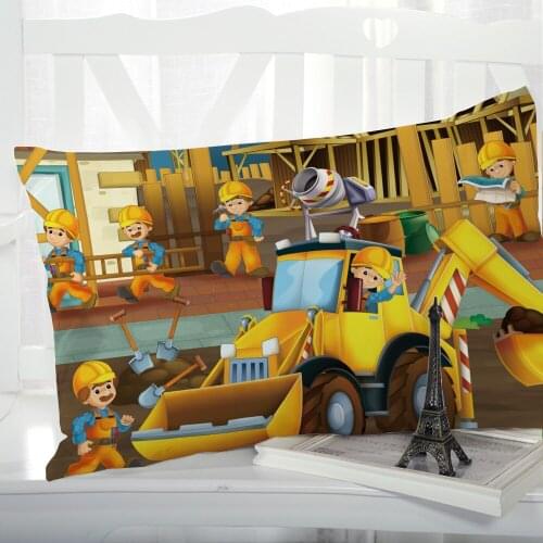 1pc Cartoon Childrens Pillow cover Pillow case Bedding Pillowcase Pillowcovers decorative 50x70 3D for kids baby Car PUSH