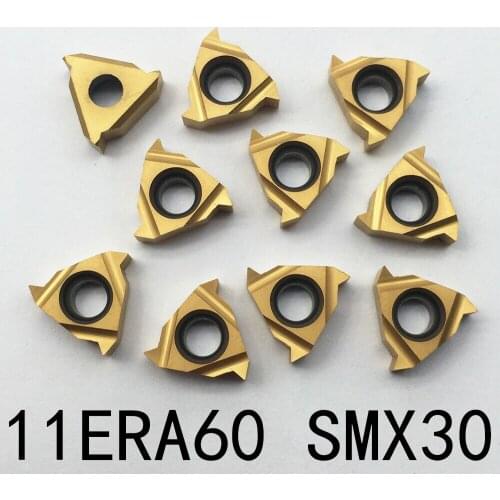 10pcs CNC Inserts 11ER A60 SMX30 Threading Turning Carbide Inserts Turning 16ER 22ER