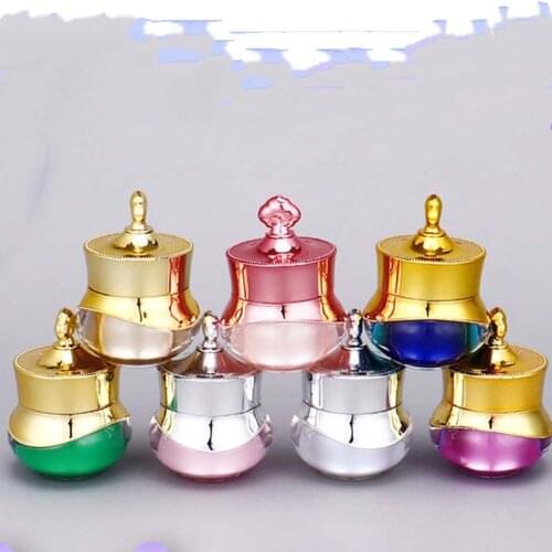 5g Mini Luxury Lip Gloss Cosmetics Containers Colorful Acrylic Face Skincare Evil Eye Serum Cream Jars Packaging 10pcs/lot