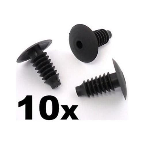 10x For VW Plastic Trim Clips- Bung Interior Door Boot Lining Roof Carpet Panels