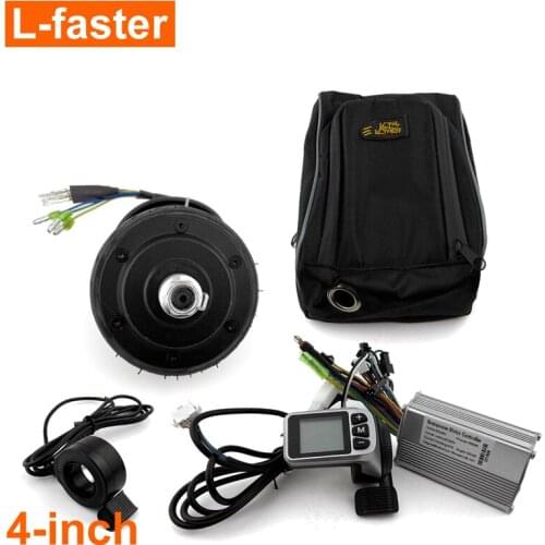 4 Inch Kickscooter Electric Kit With 200W Motor Wheel Solid Tire Screen Thumb Accelerator Electric Brake System Battery Bag