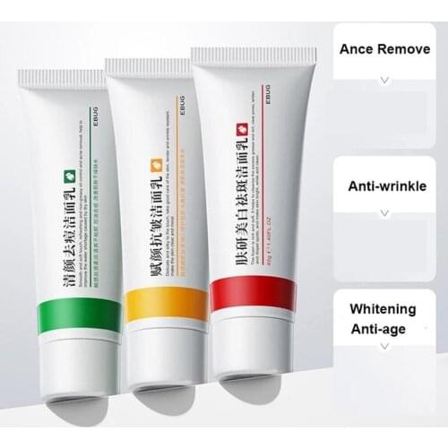 40g Acne Treatment Cleanser Anti-wrinkle Whitening Oil Control Shrink Pores Cleanser Face Exfoliator Acne Gel