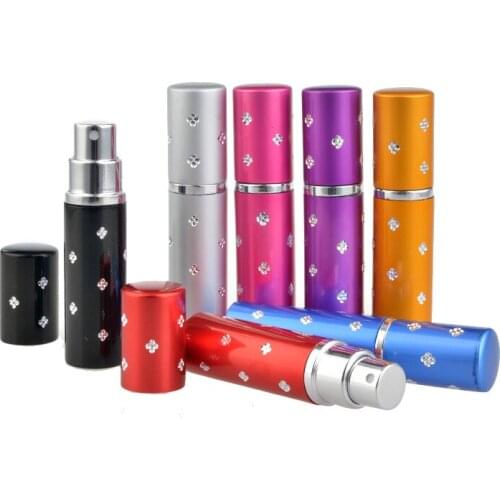 5ml Portable Mini Refillable Perfume Bottle With Spray Scent Pump Empty Cosmetic Containers Spray Atomizer Bottle For Travel