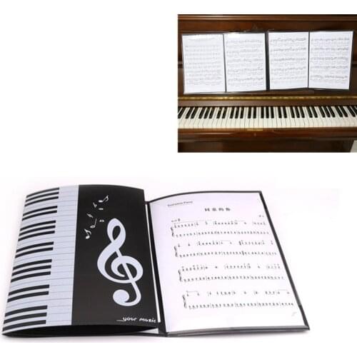 A4 6 Pages Folding Music Score Folder Document Expanded Piano Score Folder Accessories