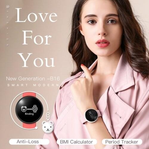 BOZLUN Womens Smart Watch for iPhone Android Phone with Fitness Sleep Monitoring Remote Camera GPS Auto Wake Screen B16