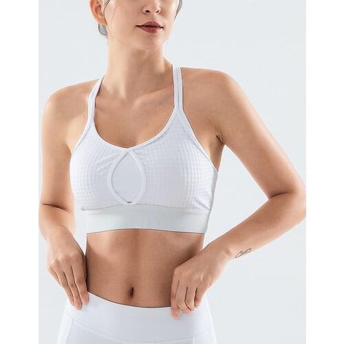 Sexy Black White Adjustable Sports Bra For Women Crop Top For Fitness Wear Vest Gym Sport Underwear Top Female Short Brassiere