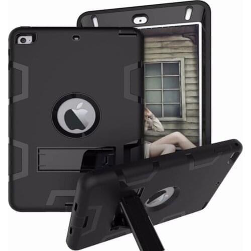 Case For Apple iPad mini 1 2 3 7.9" Cover Kids Safe Rubber Silicone Shockproof Armor Stand Case Coque For iPad mini 1 2 3 case