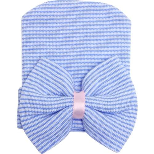 Hospital Newborn hat baby girl beanie with bow newborn Coming home outift Girl Hospital Hat baby Girl Hat accessories120pcs