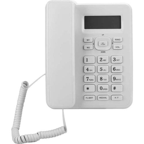 Household Hotel Domestic Home Business Telephone Landline Equipment DTMF/FSK Household Telephone alarm clock telefono fijo