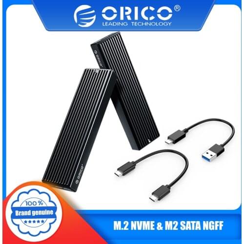 Orico LSDT M.2 Solid State Drive Mobile Case HDD Case with USB Cable Pouch New M2PV-C3 10/5Gbps M.2 NVME SSD Enclosure Type-C