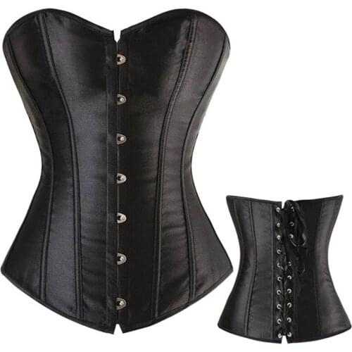 Black White Corset Sexy Womens Corset Gothic Style Corset Plus Size S-6XL Corset Top And Corset Waist&Corset Victorian