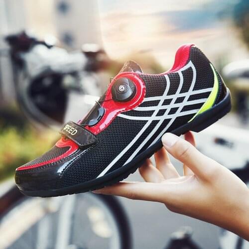 Outdoor Cycling Shoes MTB Breathable Non-Locking Racing Road Bike Shoes Men Sneakers Professional Non-Slip Bicycle Shoes Women