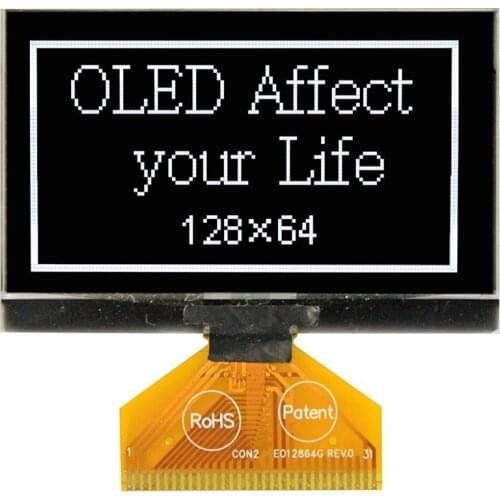 WEO012864HWPP3N00000 Winstar 2.42" Monochrome 128x64 OLED Graphic Display Color White New and original