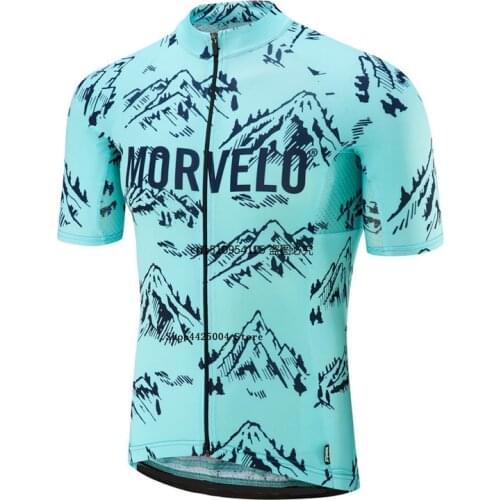 Morvelo Men Short Sleeve Cycling Jersey mtb blue mujer maillot bike jersey camisa roupa bretelle ciclismo clothing maglie 2019