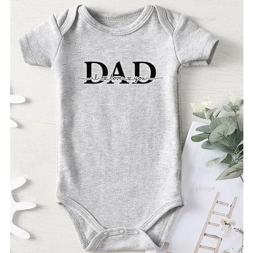 Boy Clothing Newborn Baby Girl Clothes Toddler Girls Winter Costume Jumpsuit for Newborns Toddler Bodysuits Printing Love Dad