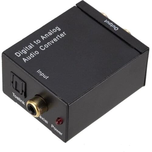 Digital to Analog Audio Converter Audio Switch Box Optical to RCA AV Switcher Selector Box Coaxial Toslink