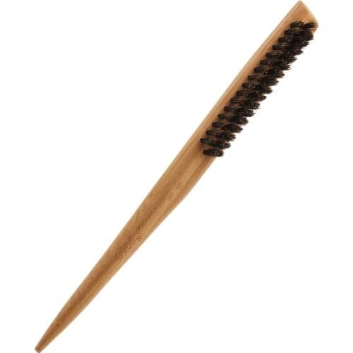 Professional Wooden Nylon Bristle 3 Rows Teasing Backcombing Detangling Comb