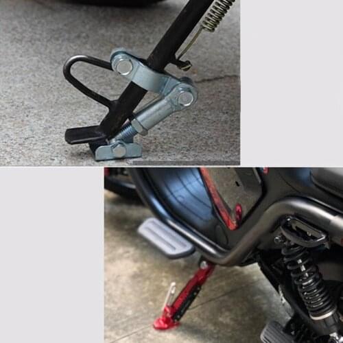 1 Set Motorcycle Foot Tripod Stand Holder Aluminum Alloy Kickstand Adjustable
