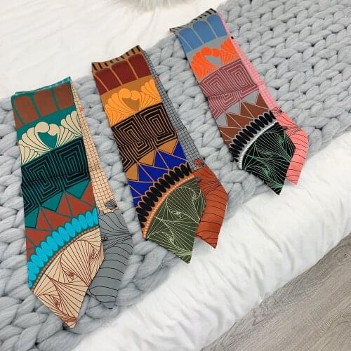 120*13cm New Style All-match Fashion Printed Scarf Womens Long Ribbon Scarves Student Scarf