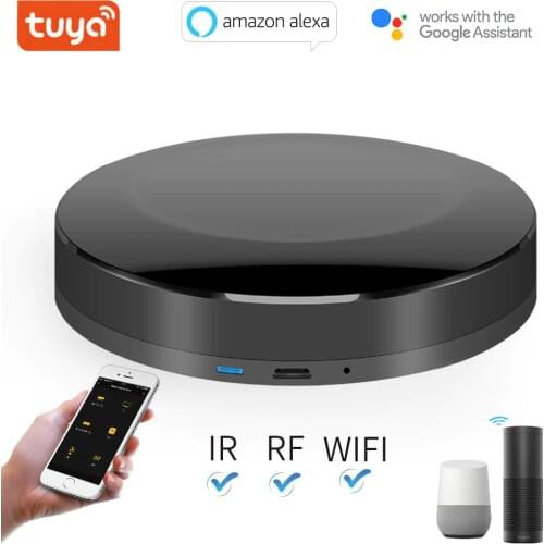 TUYA WIFI IR+RF+4G Universal Intelligent Remote-Control-Compatible Wifi Automation Work with Alexa Google Assisten