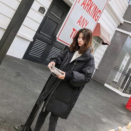 Winter 2018 new thickened down jacket for womens windproof threaded sleeves thickened stand-up collar coat 90151
