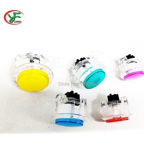 1pc New 30mm Clear Arcade Button Copy SANWA OBSC-30 Button For Retro Arcade Joystick DIY Jamma Mame