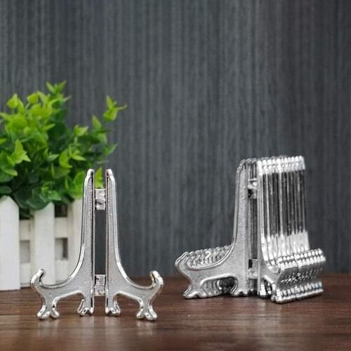 10Pcs 10cm Small Adjustable Display Easels Stands for Plate Card Coin Artwork Book Picture Frame Holders