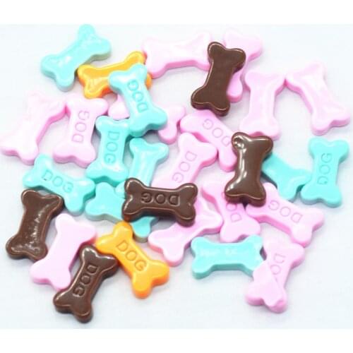 20PCS 10mmX18mm Mixed Resin Dog Bones Cookies|Resin Japanese Sweets Deco| Dollhouse Miniatures Cabochons