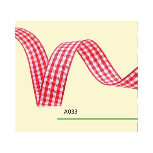 3/8" Inch 9mm or 10mm decorative plaid ribbons