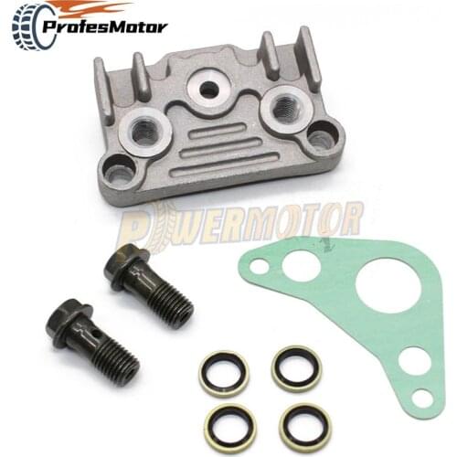 Motorcycle Oil Cooler Adapter Engine Cylinder Cover For 125cc 140cc Horizontal Engine Adapter Engine Cylinder Cover Bikes