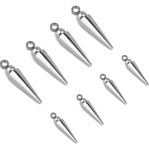 10pcs Stainless Steel Geometric Earrings Accessories Charms Handmade DIY Charm for Bracelets & Necklace Pendants Jewelry Making