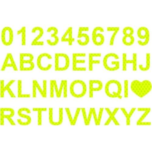 Letter Bicycle Reflective Stickers Automobile Motorcycle Electric Bike Warning Signs Decorative Car Stickers Luminous