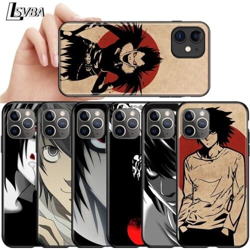 Anime death note For Apple iPhone 12 11 Pro Max mini XS Max XR X 8 7 6 6S Plus 5S SE 2020 Soft Black Phone Case