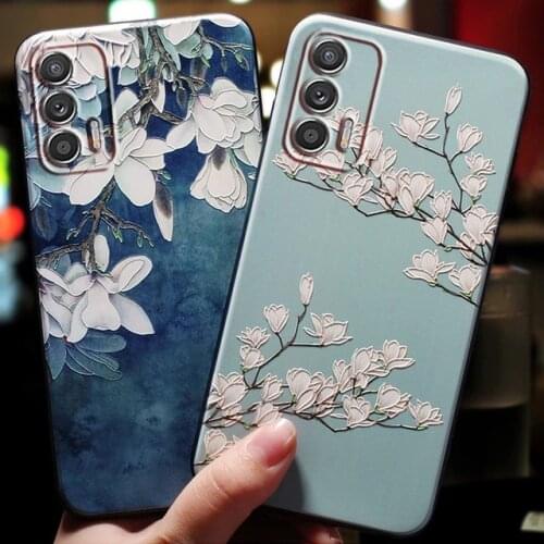 For Fundas Realme GT Neo Q3 Pro Case Cover For Real me Realme GT Q 3 Pro 5G Case Cute 3D Soft Flowers Coque Baseus Phone Cases