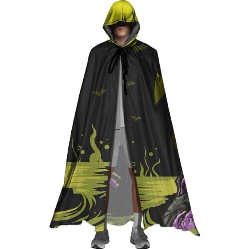 Halloween Vampire Costume Cosplay Hooded Cloak Cartoon Gothic Brand Design Full Length Robes Cape Adult Masquerade Dropshipping
