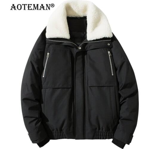 Men Winter Jackets Bomber Coats Male Windbreaker Overalls Solid Warm Parkas Thick Outwears Slim Fit Casual Mens Clothing LM258