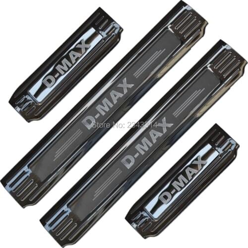 For Isuzu D-MAX D MAX 2018 2019 2020 Stainless Interior Door Sill Scuff Plate Kick Guard Pedal Threshold Protector Car Accessory