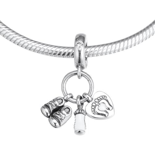 Fits For Pandora Charms Bracelets My Little Baby Beads 100% 925 Sterling-Silver-Jewelry Free Shipping