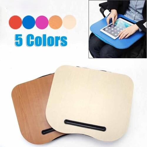 Cushion Knee Table Laptop Desk Handy Computer Reading Writing Tablet Holder Table Tray Cup Holder Laptop Stand Pillow for Office