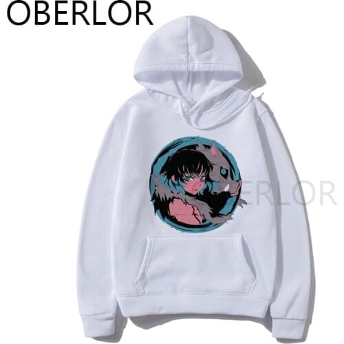 Black Friday Man Hoodies Inosuke Face Graphic Cartoon Anime Sweatshirts for Male or Female Camiseta Hombre Streetwear Homme 2020