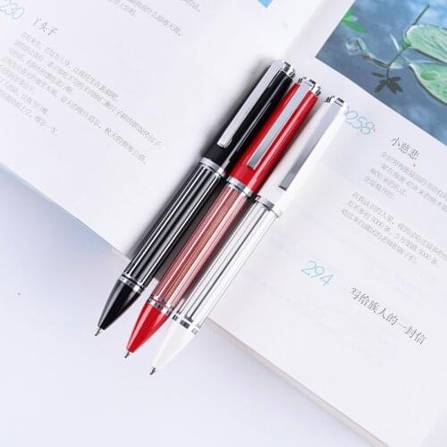 High quality Multicolor metal ballpoint pen rotary business pure copper signature pen