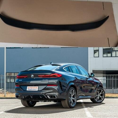 Carbon Fiber Rear Trunk Spoiler for BMW 2020+ X6 G06 & F96 (X6M), OEM Fitment, High Gloss Finish