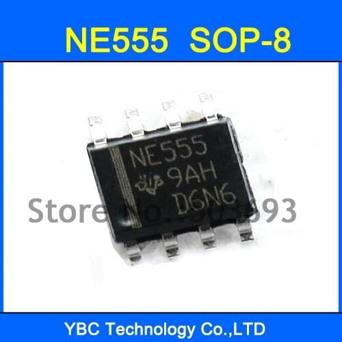 100PCS SMD NE555 555 Timers SOP-8 TEXAS Made in China