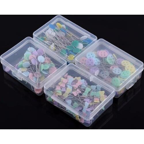 400pcs Mixed Colors Sewing Patchwork Pins Flower Head Pins Sewing Tool Needle Arts(4 boxes)