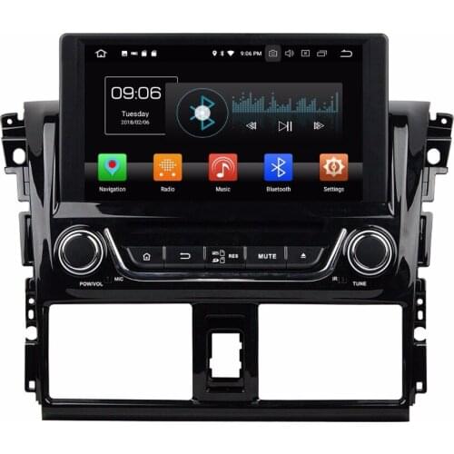 Octa Core 8 inch 8 core Android 9.0 Car Radio DVD player GPS for for Toyota Yaris Vios 2013-2017 4G RAM 64G ROM STEREO navigatio